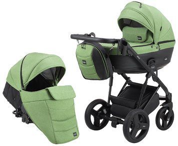 Коляска 2 в 1 Bair Play Plus Soft BPS-946 оливка - хаки (кожа)