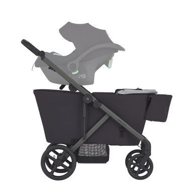 Дитяча коляска-вагон Anex Modu Wagon Haze із рамою для двох дітей, колеса Flexi, компактне складання