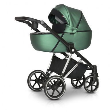 Коляска 3 в 1 Verdi Makan Elektro 9023-VME-04, metalik green, зелений