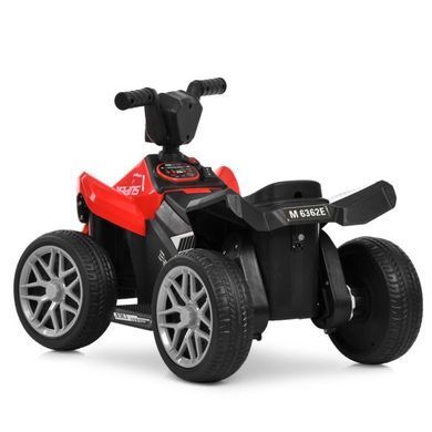Квадроцикл детский Bambi Racer M 6362E-3 красный на аккумуляторе, педаль газа, фары со светом, 2 мотора
