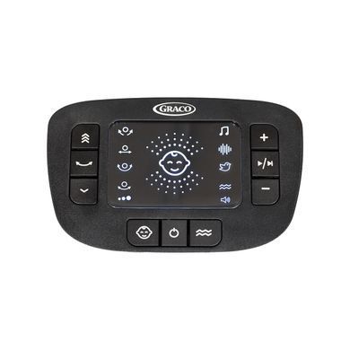 Убаюкивающий центр-шезлонг для младенцев Graco Eluma Sway 4 движения качания, белый шум, 10 успокоительных мелодий, 3 положения спинки