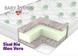 Матрац дитячий Baby Veres ''Sisal Bio'' Aloe Vera 120х60х8 см