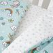 Постельный комплект для детской кроватки Twins Unicorn mint 3 элемента