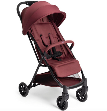 Прогулянкова коляска Chicco Urbino червона з бампер-ручкою, автоматичне складання, легка та компактна