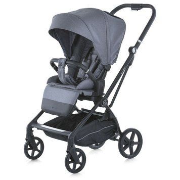 Прогулянкова коляска El Camino Spin 360 ME 1138 Stone Gray з реверсивним блоком та колесами EVA