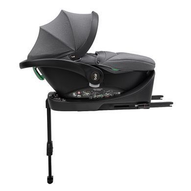 Автокресло Bair Orbit with Base i-size ORB-02 Graphite Midnight с вращающейся базой ISOFIX, вкладыш для новорожденных, съемный текстиль