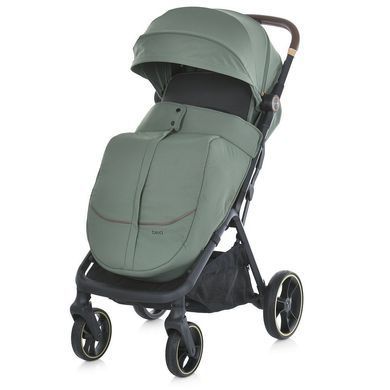 Прогулянкова коляска El Camino BEYA ME 2024 1127-S Khaki Green з автоматичним складанням та великими колесами