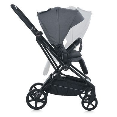 Прогулянкова коляска El Camino Spin 360 ME 1138 Stone Gray з реверсивним блоком та колесами EVA
