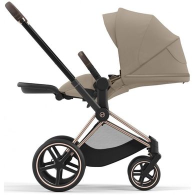 Універсальна коляска 2 в 1 Cybex Priam 4.0 Cozy Beige шасі Rosegold