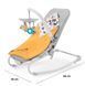 Шезлонг-качалка Kinderkraft Felio 2020 Stone Grey (KKBFELOGRY000N)