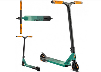Дитячий самокат для трюків Puky Spin Tropical Green 5220 для дітей 5 років+