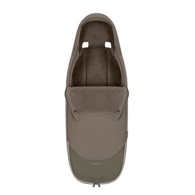 Чехол для ног Cybex Platinum Footmuff New Generation Coconut Brown подкладка из плюшевого флиса, до -10 &deg;C, водоотталкивающее покрытие