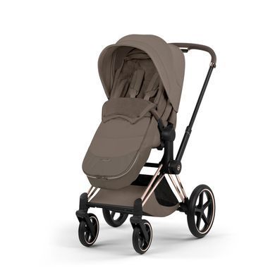 Чехол для ног Cybex Platinum Footmuff New Generation Coconut Brown подкладка из плюшевого флиса, до -10 &deg;C, водоотталкивающее покрытие