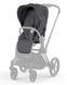 Прогулянкова коляска з електроприводом Cybex Priam Simply Flowers Grey 2022 + шасі ePriam & каркас Rosegold
