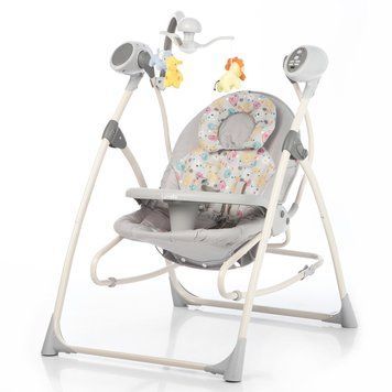 Люлька-качели CARRELLO Nanny 3в1 CRL-0005 Grey Planet /1/ MOQ