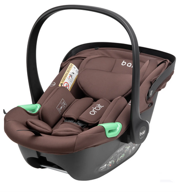 Автокрісло Bair Orbit with Base i-size ORB-04 Choco з обертовою базою ISOFIX, вкладиш для новонароджених, знімний текстиль
