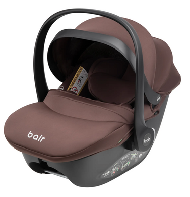 Автокрісло Bair Orbit with Base i-size ORB-04 Choco з обертовою базою ISOFIX, вкладиш для новонароджених, знімний текстиль