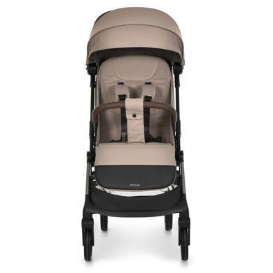 Прогулянкова коляска El Camino ROOVE ME 1230 Chocolate з автоматичним складанням, амортизація передніх і задніх коліс, знімний бампер