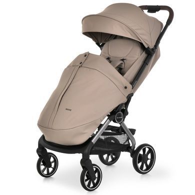 Прогулянкова коляска El Camino ROOVE ME 1230 Chocolate з автоматичним складанням, амортизація передніх і задніх коліс, знімний бампер