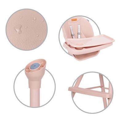 Стілець для годування 4в1 Kidwell Eatan pink