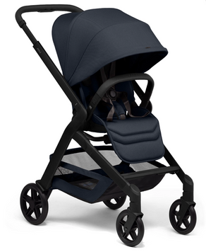 Прогулянкова коляска Joolz Hub2 Dark navy blue з реверсивним прогулянковим блоком, кошик на 10 кг, 8 положень спинки, великі колеса
