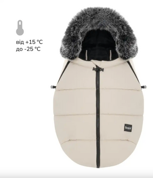 Зимний конверт для новорожденных в коляске Bair Cocon Mini desert beige новинка 2025