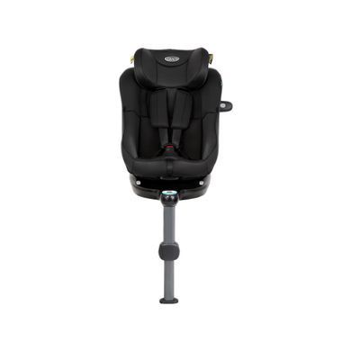 Автокресло Graco Turn2Me DLX i-Size черное с оборотом на 360, база ISOFIX и опорная ножка, регулировка наклона спинки