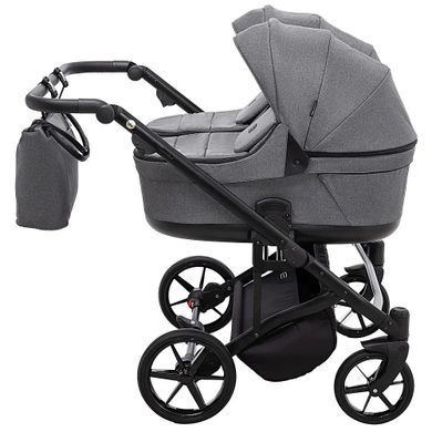 Коляска 2 в 1 для двойни Adamex Leo Duo Tip TК-57 Graphite