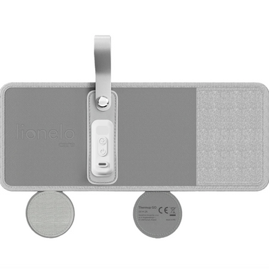 Подогреватель для детской бутылочки Lionelo THERMUP GO GREY SILVER 5 уровней температуры, компактные размеры, экран, питание через USB-C