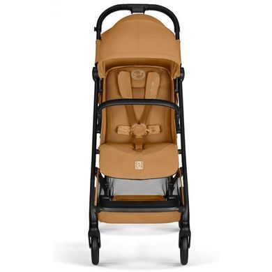 Прогулочная коляска Cybex Beezy Cinnamon Yellow 2026 с амортизацией, компактно складывается, регулировка спинки к горизонтальному положению
