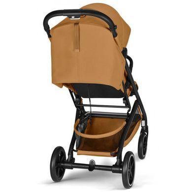 Прогулочная коляска Cybex Beezy Cinnamon Yellow 2026 с амортизацией, компактно складывается, регулировка спинки к горизонтальному положению