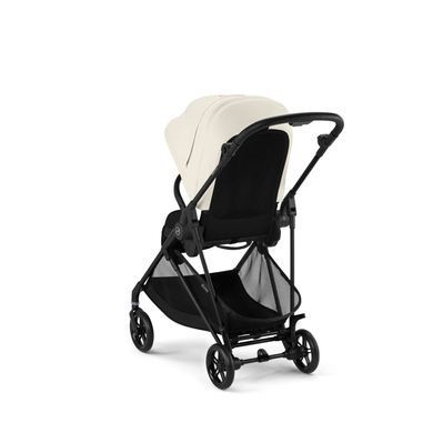 Прогулянкова коляска Cybex Melio Carbon Canvas White легка, реверсивний прогулянковий блок новинка 2025
