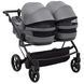Коляска 2 в 1 для двойни Adamex Leo Duo Tip TК-57 Graphite