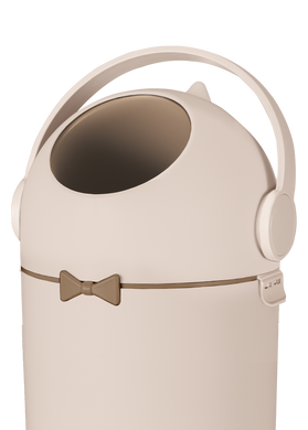 Контейнер для підгузків Lionelo PUREBIN BEIGE SAND з герметичним механізмом проти запаху, місткість 10 літрів