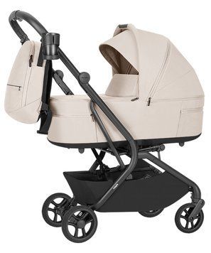 Коляска 2в1 CARRELLO Magia 2.0 CRL-6655 Laguna Beige для подорожей, у літак, люлька складається разом із шасі