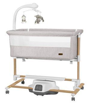 Приставне дитяче ліжечко-гойдалка Carrello Bloom CRL-10304 Silk Beige Wooden