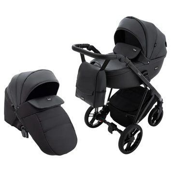 Коляска 2 в 1 Bair Lion Eco, черный (LE-12)