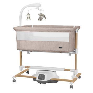 Приставная детская кроватка-качалка Carrello Bloom CRL-10304 Silk Beige Wooden