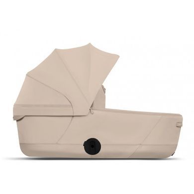 Коляска 2в1 Cybex Priam Style Collection 5.0 Cozy Beige шасі Chrome з реверсивним блоком, великі колеса, ремені безпеки One Pull, складання люльки з шасі