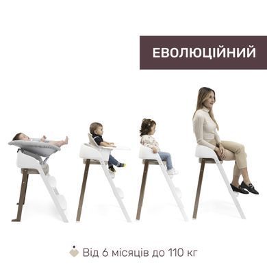 Стульчик для кормления 3в1 Chicco Crescendo Up Бежевый со съемным чехлом и компактной сборкой
