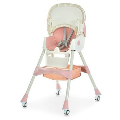 Стільчик для годування BAMBI M 6302 Pink компактне складання та знімна таця