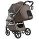 Прогулянкова коляска Carrello Bravo Lite Deluxe CRL-5529 Derby Brown великі колеса, легке складання, з LED підсвідкою