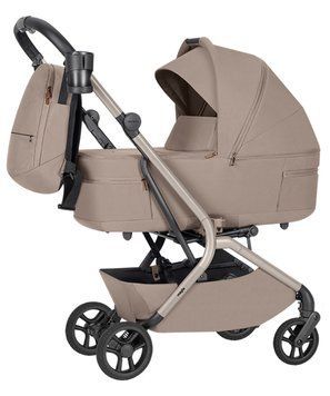 Коляска 2в1 CARRELLO Magia 2.0 CRL-6655 Spice Beige для подорожей, у літак, люлька складається разом із шасі