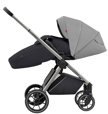 Прогулочная коляска CARRELLO Ultra CRL-5525 Silk Grey BF с большими колесами и реверсивным прогулочным блоком