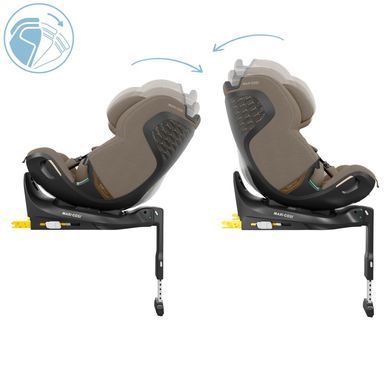 Автокресло Maxi Cosi Emerald 360 Pro Authentic Truffle поворотное, G-CELL, встроенная база ISOFIX