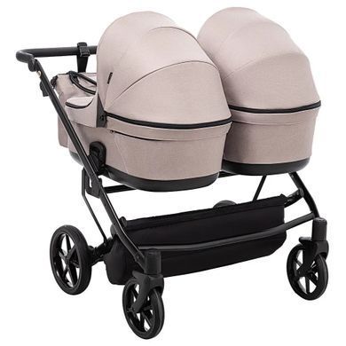 Коляска 2 в 1 для двойни Adamex Leo Duo Tip TK-72 Capuchino