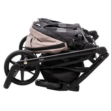 Коляска 2 в 1 для двойни Adamex Leo Duo Tip TK-72 Capuchino
