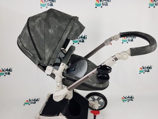 Универсальная коляска 2в1 Hot Mom 2020 графит 360 градусов