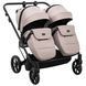 Коляска 2 в 1 для двойни Adamex Leo Duo Tip TK-72 Capuchino