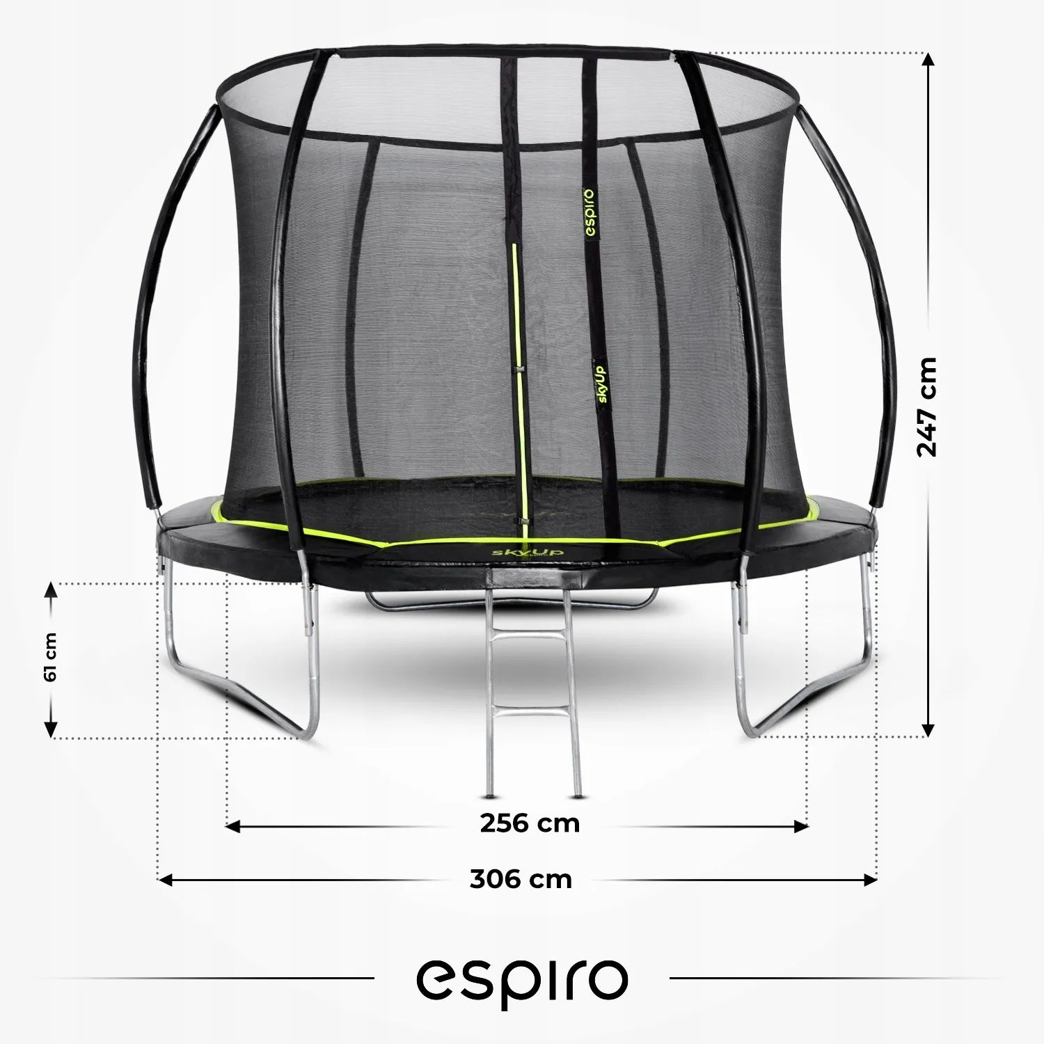 розміри батуту Espiro skyUp 305 см